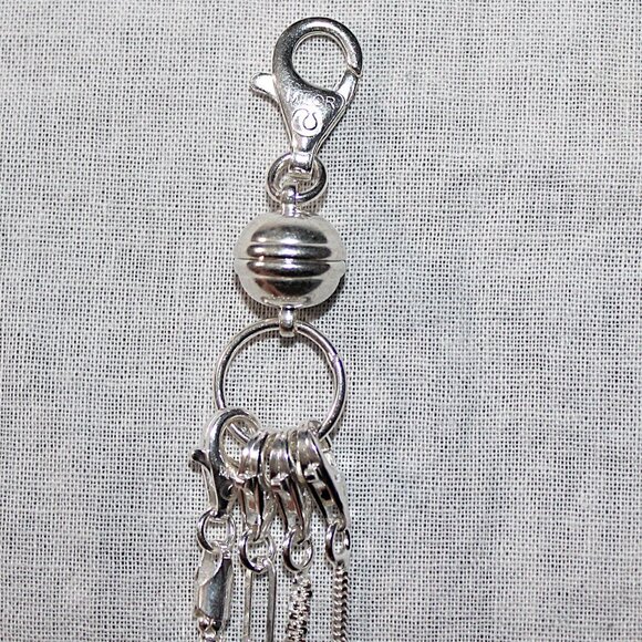 Sterling 950 Silver Milor Multi Chain Layered Necklace 30 Grams - Picture 4 of 7